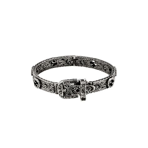 gucci garden bracelet in silver